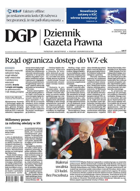 e-prasa: Dziennik Gazeta Prawna – e-wydanie – 242/2025
