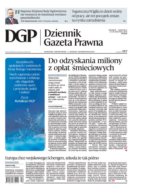 e-prasa: Dziennik Gazeta Prawna – e-wydanie – 248-249/2025