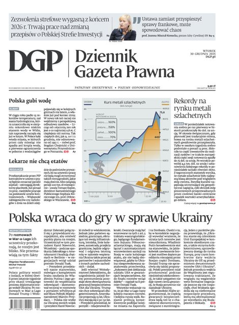 e-prasa: Dziennik Gazeta Prawna – e-wydanie – 251/2025