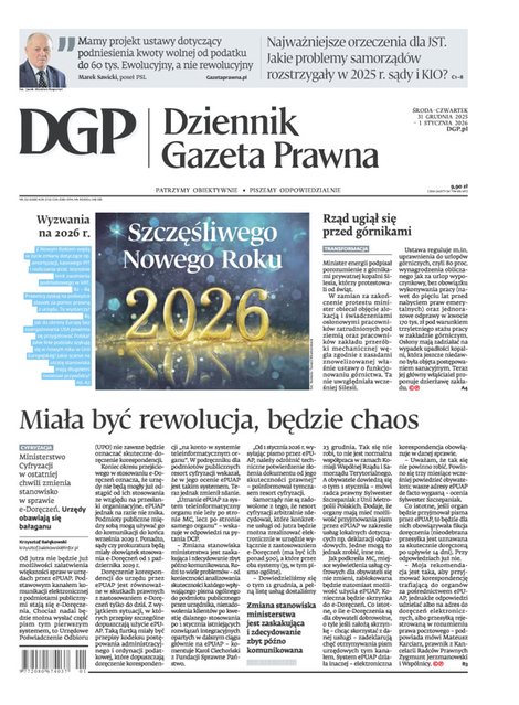 e-prasa: Dziennik Gazeta Prawna – e-wydanie – 252/2025