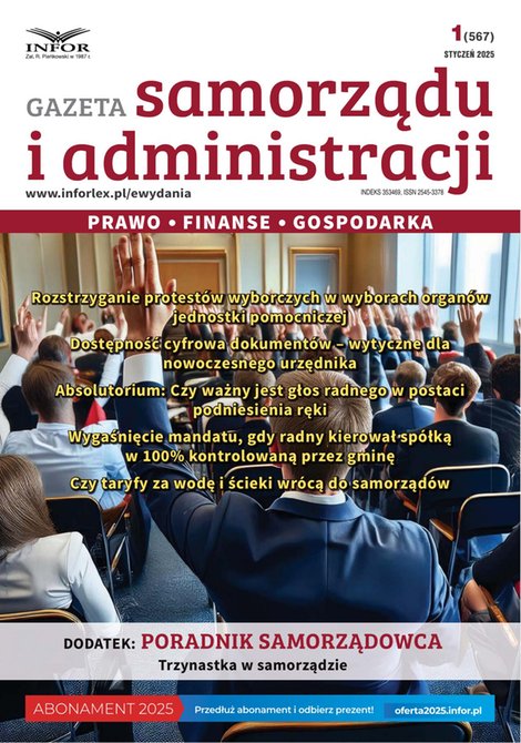 e-prasa: Gazeta Samorządu i Administracji – e-wydanie – 1/2025