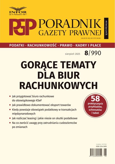 e-prasa: Poradnik Gazety Prawnej – e-wydanie – 8/2025