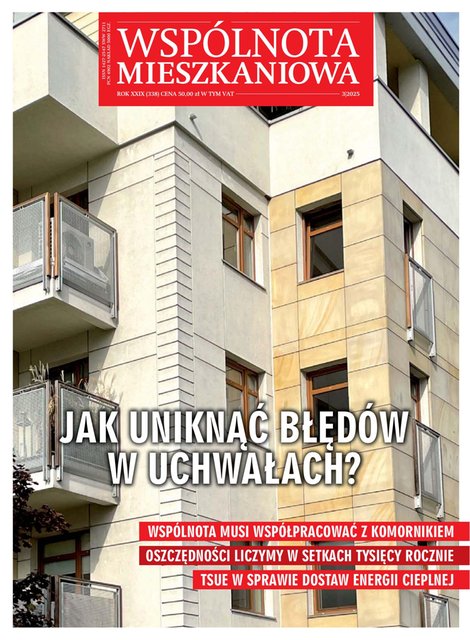e-prasa: Wspólnota Mieszkaniowa – e-wydania – 3/2025