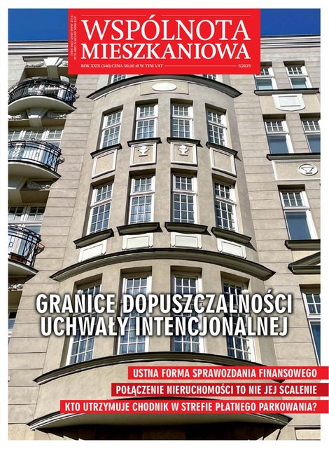 e-prasa: Wspólnota Mieszkaniowa – e-wydania – 5/2025