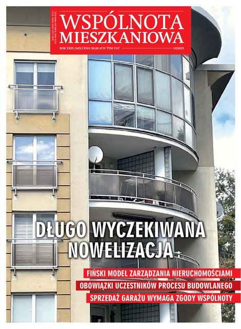 e-prasa: Wspólnota Mieszkaniowa – e-wydania – 10/2025