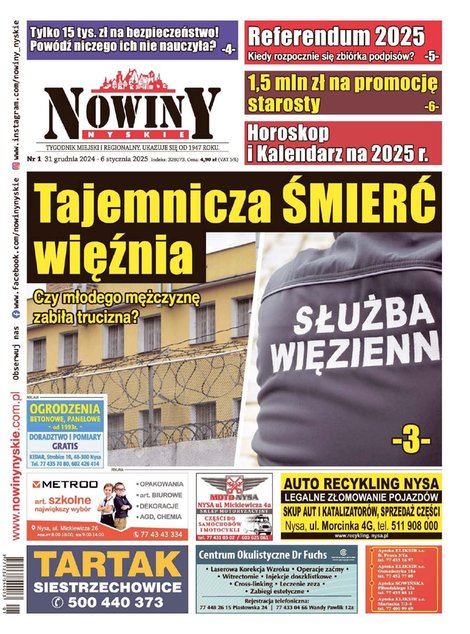 e-prasa: Nowiny Nyskie – e-wydania – 1/2025
