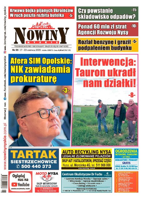e-prasa: Nowiny Nyskie – e-wydania – 25/2025