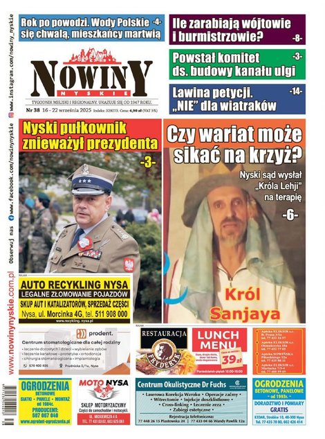e-prasa: Nowiny Nyskie – e-wydania – 38/2025