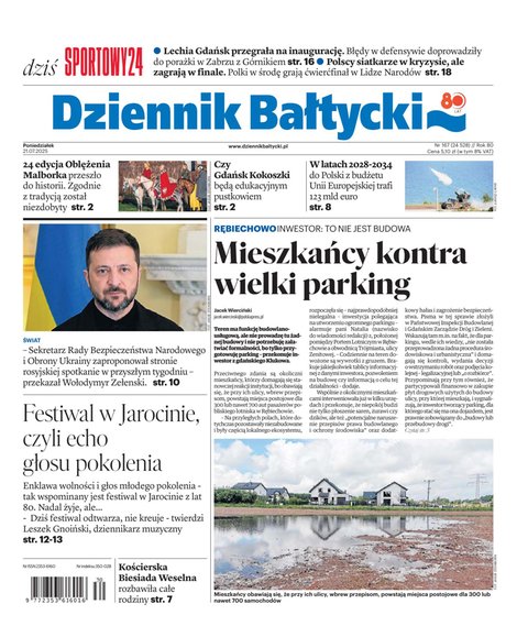 e-prasa: Dziennik Bałtycki – e-wydanie – 167/2025