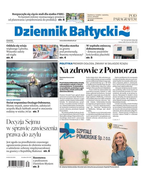 e-prasa: Dziennik Bałtycki – e-wydanie – 170/2025