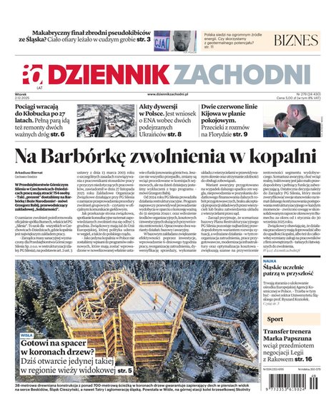 e-prasa: Dziennik Zachodni – e-wydanie – 279/2025