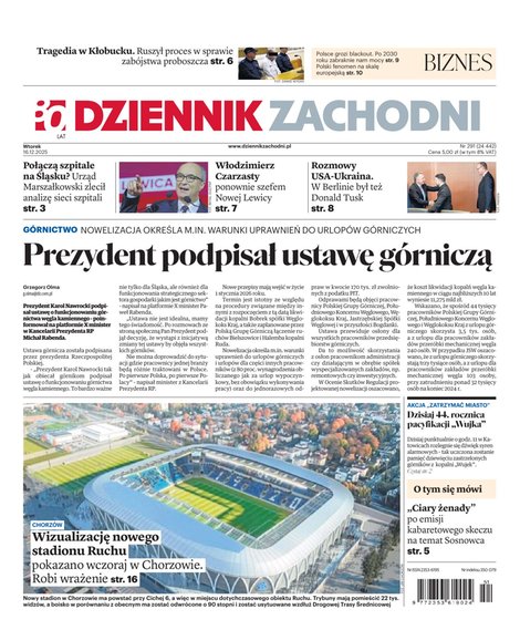 e-prasa: Dziennik Zachodni – e-wydanie – 291/2025