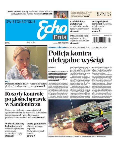 e-prasa: Echo Dnia - Świetokrzyskie – e-wydanie – 256/2025