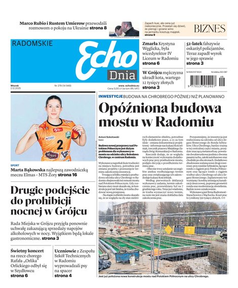 e-prasa: Echo Dnia - Radomskie – e-wydanie – 279/2025