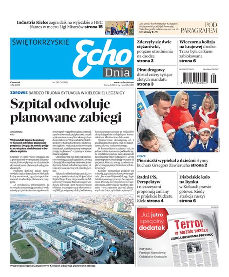 e-prasa: Echo Dnia - Świetokrzyskie – e-wydanie – 281/2025