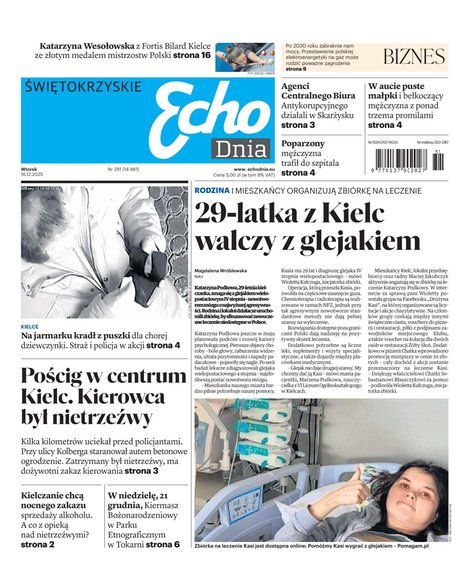 e-prasa: Echo Dnia - Świetokrzyskie – e-wydanie – 291/2025