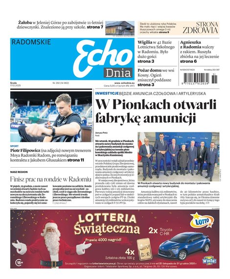 e-prasa: Echo Dnia - Radomskie – e-wydanie – 292/2025