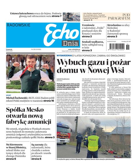 e-prasa: Echo Dnia - Radomskie – e-wydanie – 293/2025