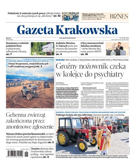 e-prasa: Gazeta Krakowska – e-wydanie – 99/2025