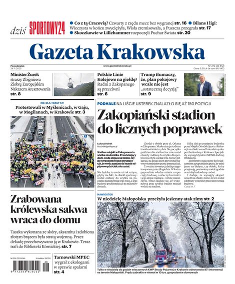 e-prasa: Gazeta Krakowska – e-wydanie – 272/2025