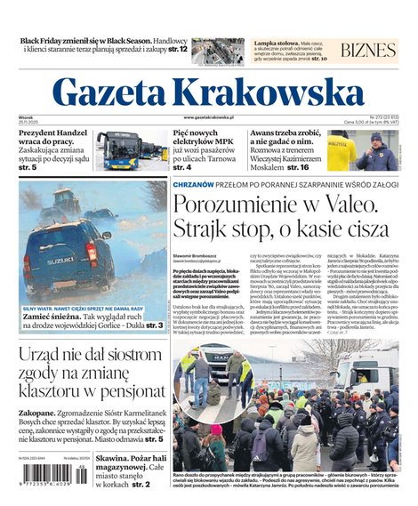 e-prasa: Gazeta Krakowska – e-wydanie – 273/2025