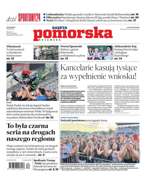 e-prasa: Gazeta Pomorska - Włocławek – e-wydanie – 190/2025