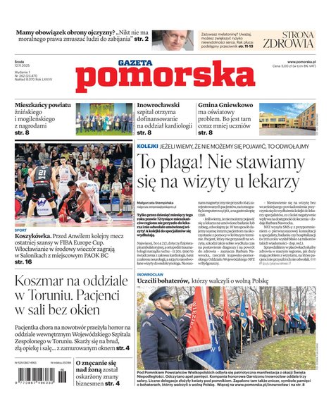 e-prasa: Gazeta Pomorska - Inowrocław – e-wydanie – 262/2025