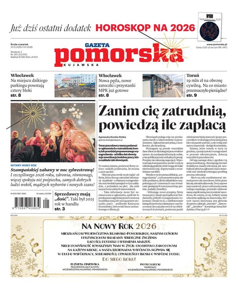 e-prasa: Gazeta Pomorska - Włocławek – e-wydanie – 301/2025
