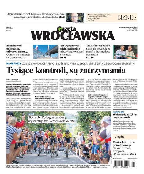 e-prasa: Gazeta Wrocławska – e-wydanie – 162/2025