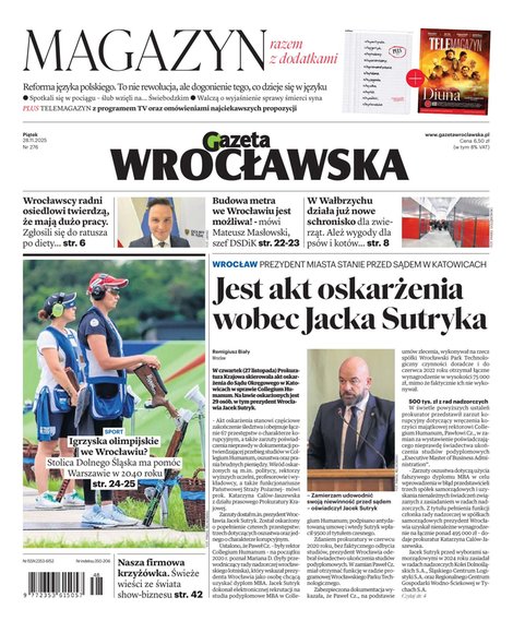 e-prasa: Gazeta Wrocławska – e-wydanie – 276/2025