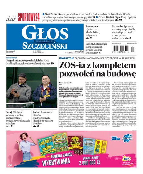 e-prasa: Głos Dziennik Pomorza - Szczecin – e-wydanie – 63/2025