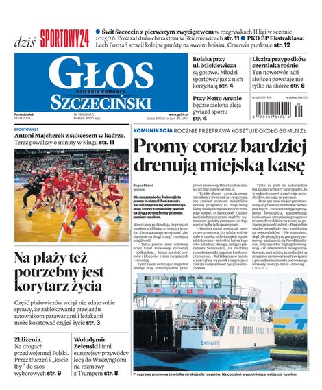 e-prasa: Głos Dziennik Pomorza - Szczecin – e-wydanie – 190/2025