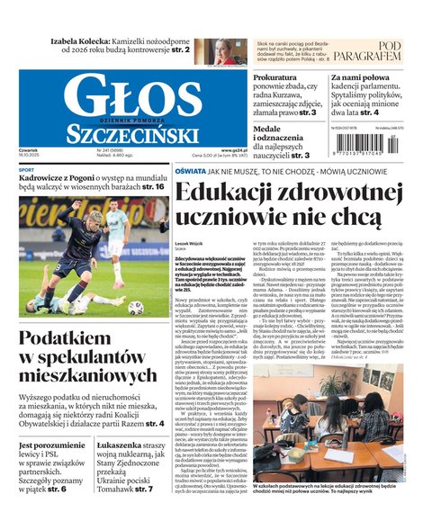 e-prasa: Głos Dziennik Pomorza - Szczecin – e-wydanie – 241/2025