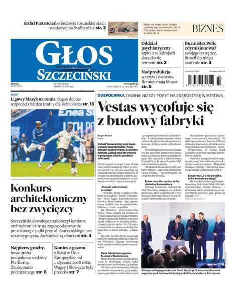 e-prasa: Głos Dziennik Pomorza - Szczecin – e-wydanie – 245/2025