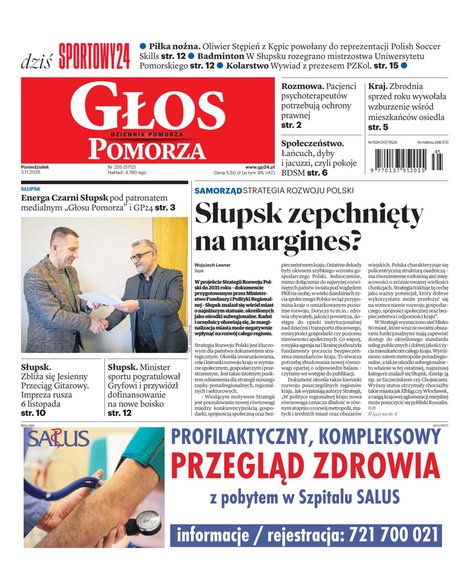 e-prasa: Głos Dziennik Pomorza - Słupsk – e-wydanie – 255/2025