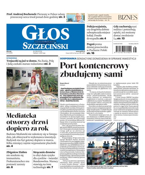 e-prasa: Głos Dziennik Pomorza - Szczecin – e-wydanie – 256/2025