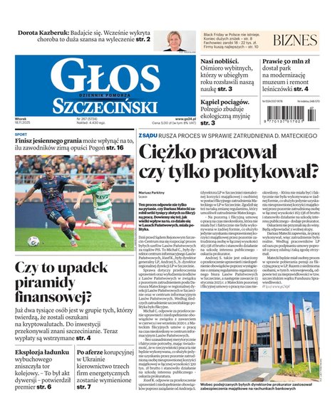e-prasa: Głos Dziennik Pomorza - Szczecin – e-wydanie – 267/2025
