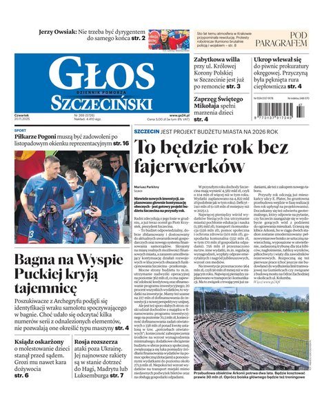 e-prasa: Głos Dziennik Pomorza - Szczecin – e-wydanie – 269/2025