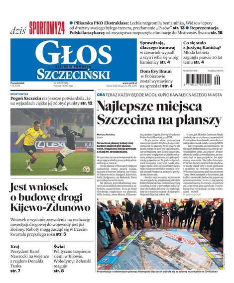 e-prasa: Głos Dziennik Pomorza - Szczecin – e-wydanie – 278/2025