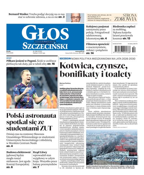 e-prasa: Głos Dziennik Pomorza - Szczecin – e-wydanie – 286/2025
