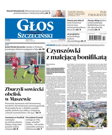 e-prasa: Głos Dziennik Pomorza - Szczecin – e-wydanie – 287/2025