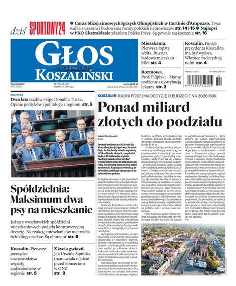e-prasa: Głos Dziennik Pomorza - Koszalin – e-wydanie – 290/2025