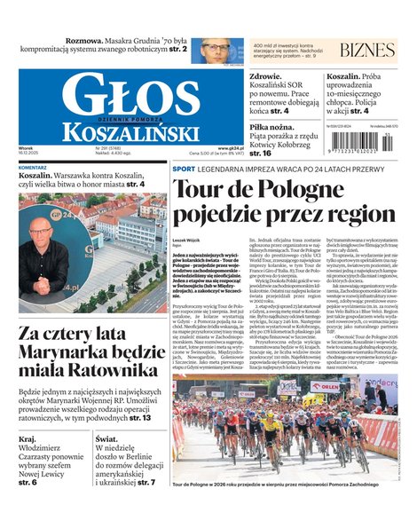 e-prasa: Głos Dziennik Pomorza - Koszalin – e-wydanie – 291/2025
