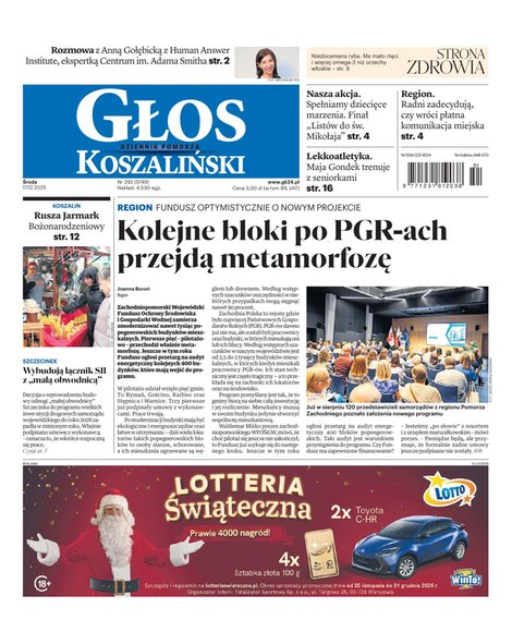 e-prasa: Głos Dziennik Pomorza - Koszalin – e-wydanie – 292/2025