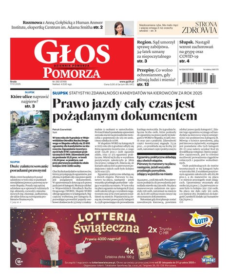 e-prasa: Głos Dziennik Pomorza - Słupsk – e-wydanie – 292/2025