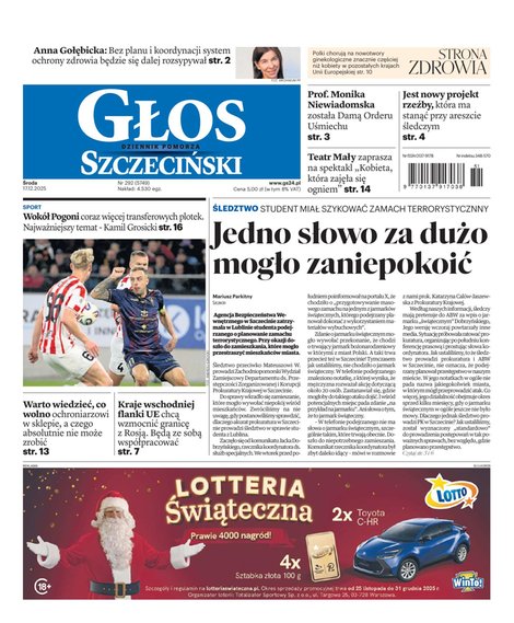 e-prasa: Głos Dziennik Pomorza - Szczecin – e-wydanie – 292/2025
