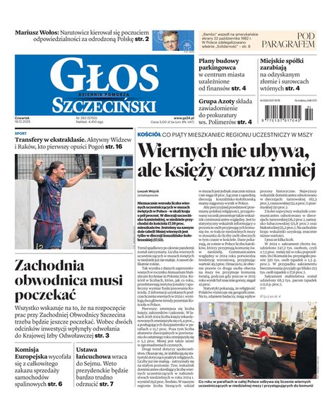 e-prasa: Głos Dziennik Pomorza - Szczecin – e-wydanie – 293/2025