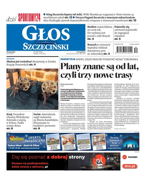 e-prasa: Głos Dziennik Pomorza - Szczecin – e-wydanie – 296/2025