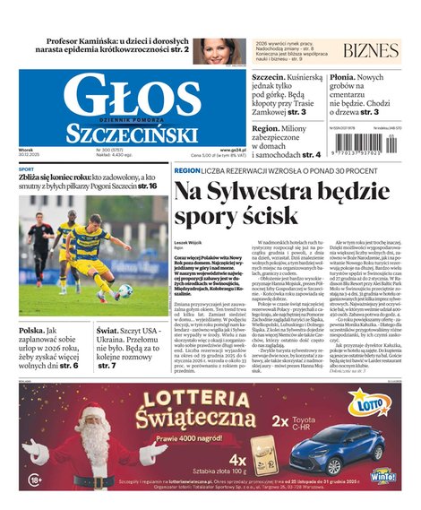 e-prasa: Głos Dziennik Pomorza - Szczecin – e-wydanie – 300/2025