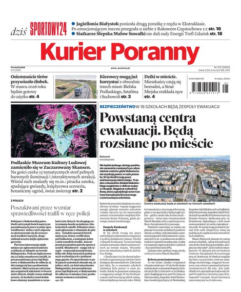 e-prasa: Kurier Poranny – e-wydanie – 213/2025
